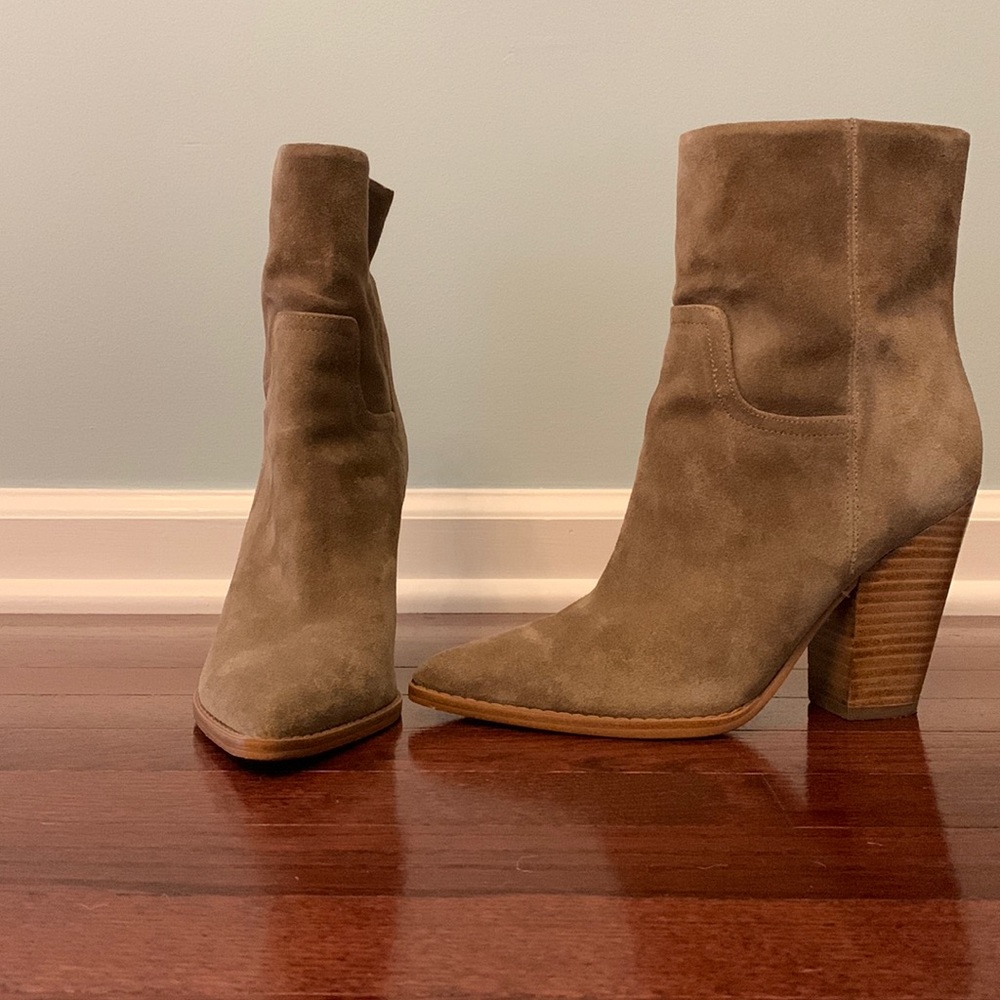 Suede booties